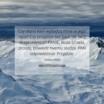 1 Samuela 23:11 POLUBG Obraz Wersetu Biblijnego