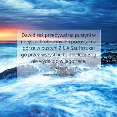 1 Samuela 23:14 POLUBG Obraz Wersetu Biblijnego