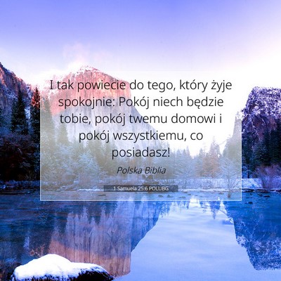 1 Samuela 25:6 POLUBG Obraz Wersetu Biblijnego