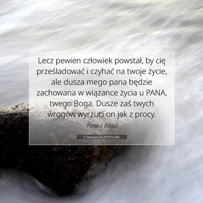 1 Samuela 25:29 POLUBG Obraz Wersetu Biblijnego