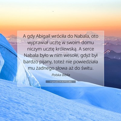 1 Samuela 25:36 POLUBG Obraz Wersetu Biblijnego