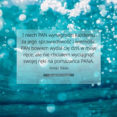 1 Samuela 26:23 POLUBG Obraz Wersetu Biblijnego