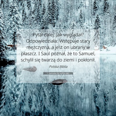 1 Samuela 28:14 POLUBG Obraz Wersetu Biblijnego