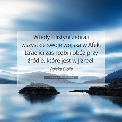 1 Samuela 29:1 POLUBG Obraz Wersetu Biblijnego
