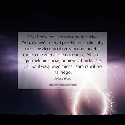 1 Samuela 31:4 POLUBG Obraz Wersetu Biblijnego
