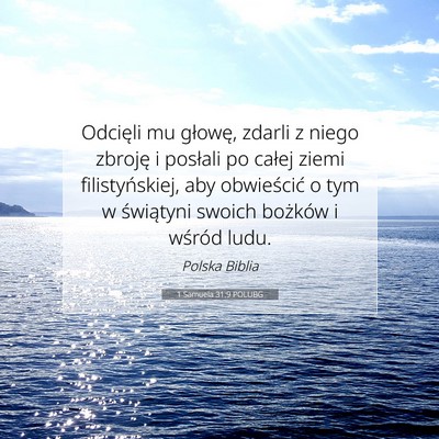 1 Samuela 31:9 Werset Biblijny Wyjaśniony