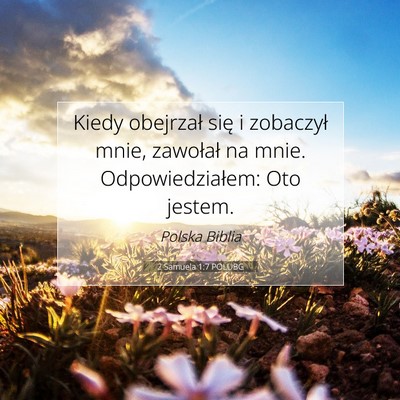 2 Samuela 1:7 Werset Biblijny Wyjaśniony