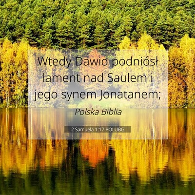 2 Samuela 1:17 POLUBG Obraz Wersetu Biblijnego