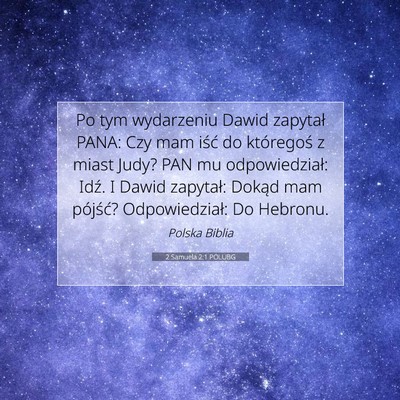 2 Samuela 2:1 POLUBG Obraz Wersetu Biblijnego