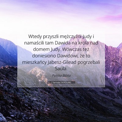 2 Samuela 2:4 POLUBG Obraz Wersetu Biblijnego