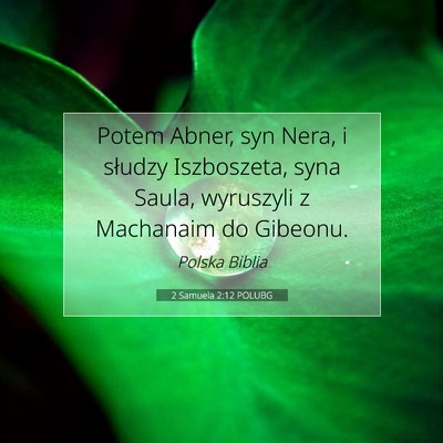 2 Samuela 2:12 POLUBG Obraz Wersetu Biblijnego