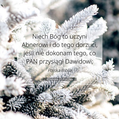 2 Samuela 3:9 POLUBG Obraz Wersetu Biblijnego