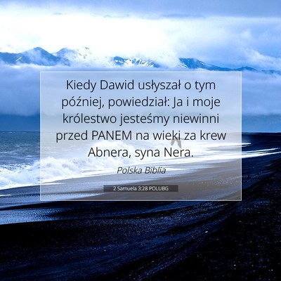 2 Samuela 3:28 POLUBG Obraz Wersetu Biblijnego