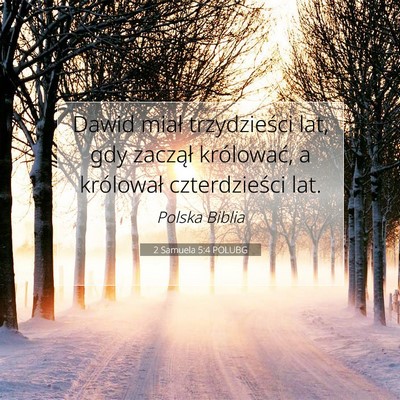2 Samuela 5:4 POLUBG Obraz Wersetu Biblijnego