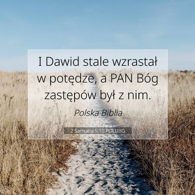 2 Samuela 5:10 POLUBG Obraz Wersetu Biblijnego