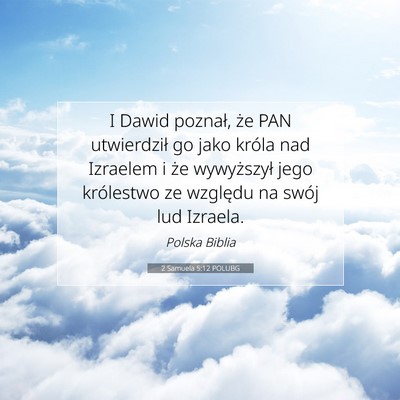 2 Samuela 5:12 POLUBG Obraz Wersetu Biblijnego