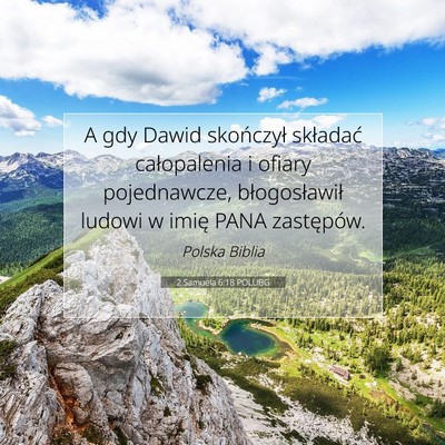 2 Samuela 6:18 POLUBG Obraz Wersetu Biblijnego