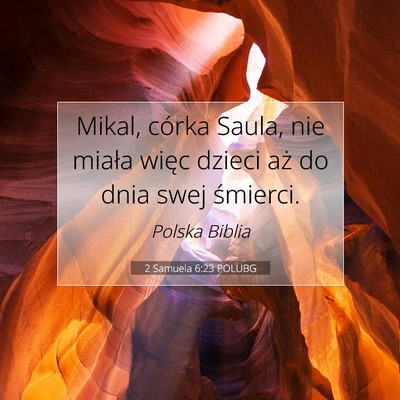 2 Samuela 6:23 Werset Biblijny Wyjaśniony