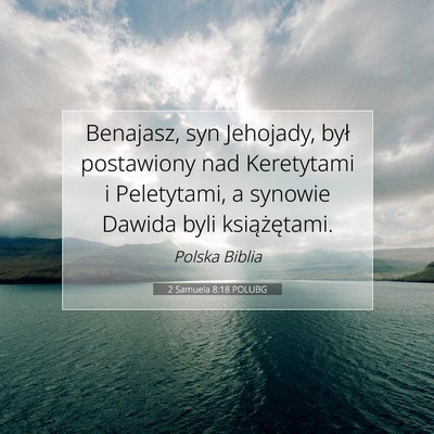 2 Samuela 8:18 POLUBG Obraz Wersetu Biblijnego