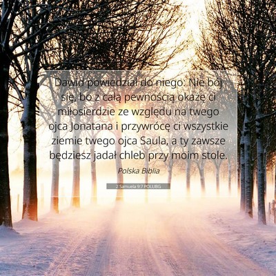2 Samuela 9:7 POLUBG Obraz Wersetu Biblijnego