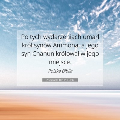 2 Samuela 10:1 POLUBG Obraz Wersetu Biblijnego