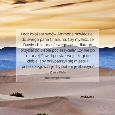 2 Samuela 10:3 POLUBG Obraz Wersetu Biblijnego