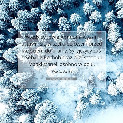 2 Samuela 10:8 POLUBG Obraz Wersetu Biblijnego