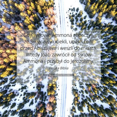 2 Samuela 10:14 POLUBG Obraz Wersetu Biblijnego
