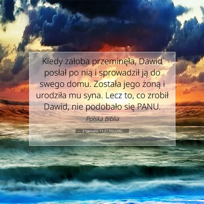 2 Samuela 11:27 POLUBG Obraz Wersetu Biblijnego