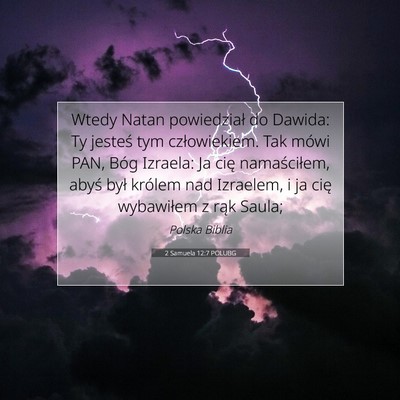 2 Samuela 12:7 POLUBG Obraz Wersetu Biblijnego