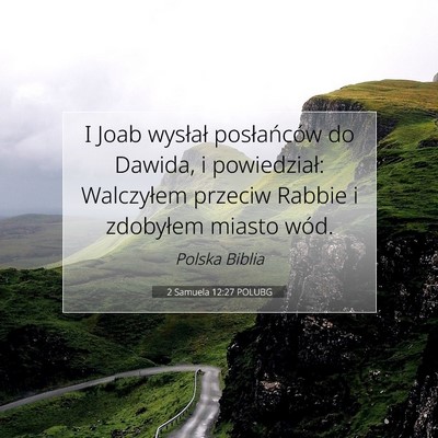 2 Samuela 12:27 POLUBG Obraz Wersetu Biblijnego