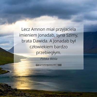 2 Samuela 13:3 POLUBG Obraz Wersetu Biblijnego