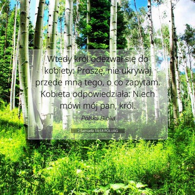 2 Samuela 14:18 Werset Biblijny Wyjaśniony