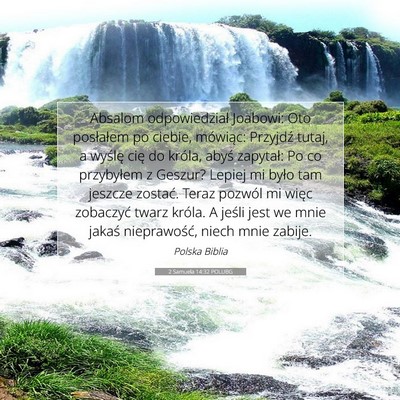 2 Samuela 14:32 POLUBG Obraz Wersetu Biblijnego