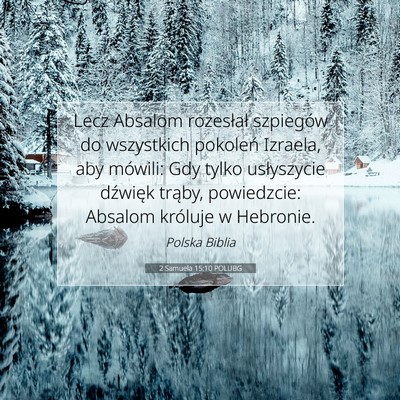 2 Samuela 15:10 POLUBG Obraz Wersetu Biblijnego