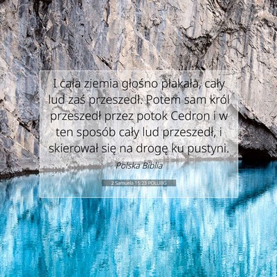 2 Samuela 15:23 POLUBG Obraz Wersetu Biblijnego