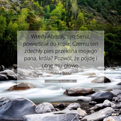 2 Samuela 16:9 POLUBG Obraz Wersetu Biblijnego