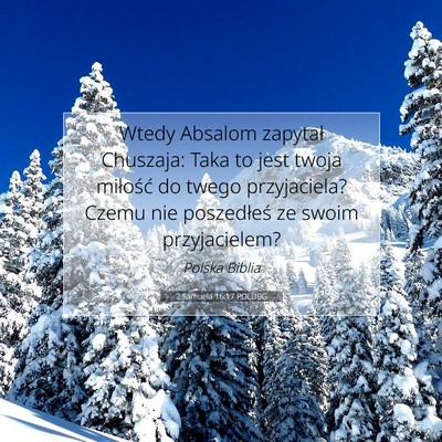 2 Samuela 16:17 POLUBG Obraz Wersetu Biblijnego