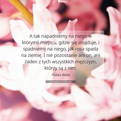 2 Samuela 17:12 POLUBG Obraz Wersetu Biblijnego