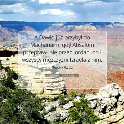 2 Samuela 17:24 POLUBG Obraz Wersetu Biblijnego