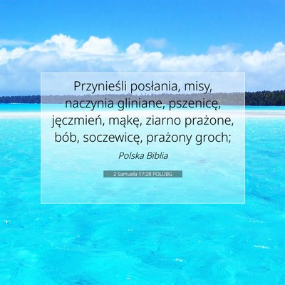 2 Samuela 17:28 POLUBG Obraz Wersetu Biblijnego