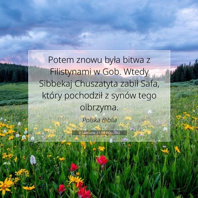 2 Samuela 21:18 POLUBG Obraz Wersetu Biblijnego