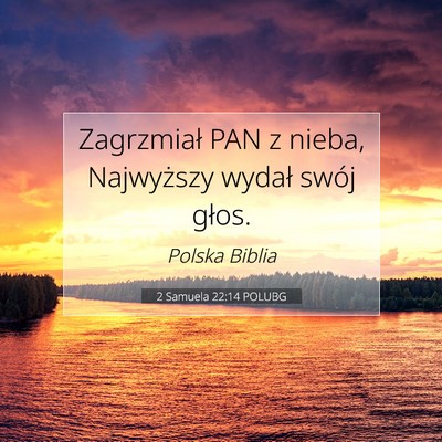 2 Samuela 22:14 POLUBG Obraz Wersetu Biblijnego