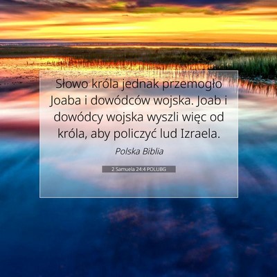 2 Samuela 24:4 Werset Biblijny Wyjaśniony
