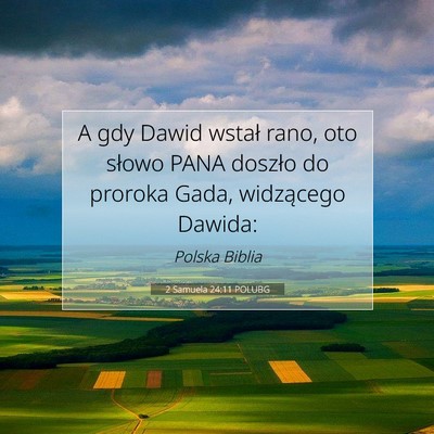 2 Samuela 24:11 POLUBG Obraz Wersetu Biblijnego