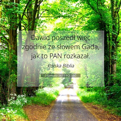 2 Samuela 24:19 POLUBG Obraz Wersetu Biblijnego