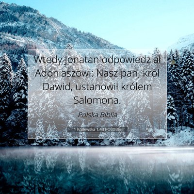 1 Królewska 1:43 Werset Biblijny Wyjaśniony