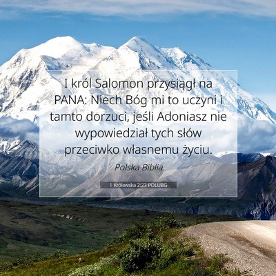 1 Królewska 2:23 POLUBG Obraz Wersetu Biblijnego