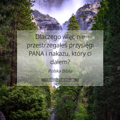 1 Królewska 2:43 POLUBG Obraz Wersetu Biblijnego