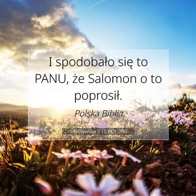 1 Królewska 3:10 Werset Biblijny Wyjaśniony